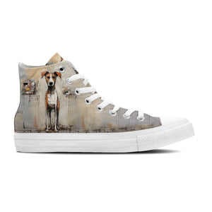 Resalta tu estilo con las zapatillas de lona de media caña para hombre y mujer Dog