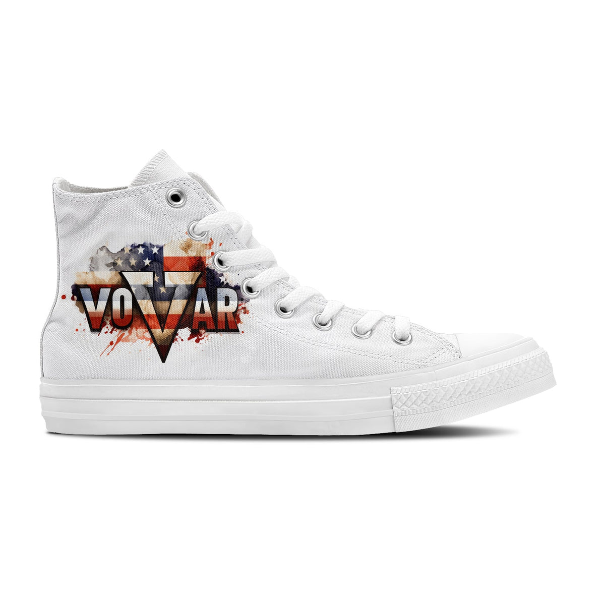 Resalta tu estilo con zapatillas de lona de media caña con estampado de grafiti para hombre y mujer