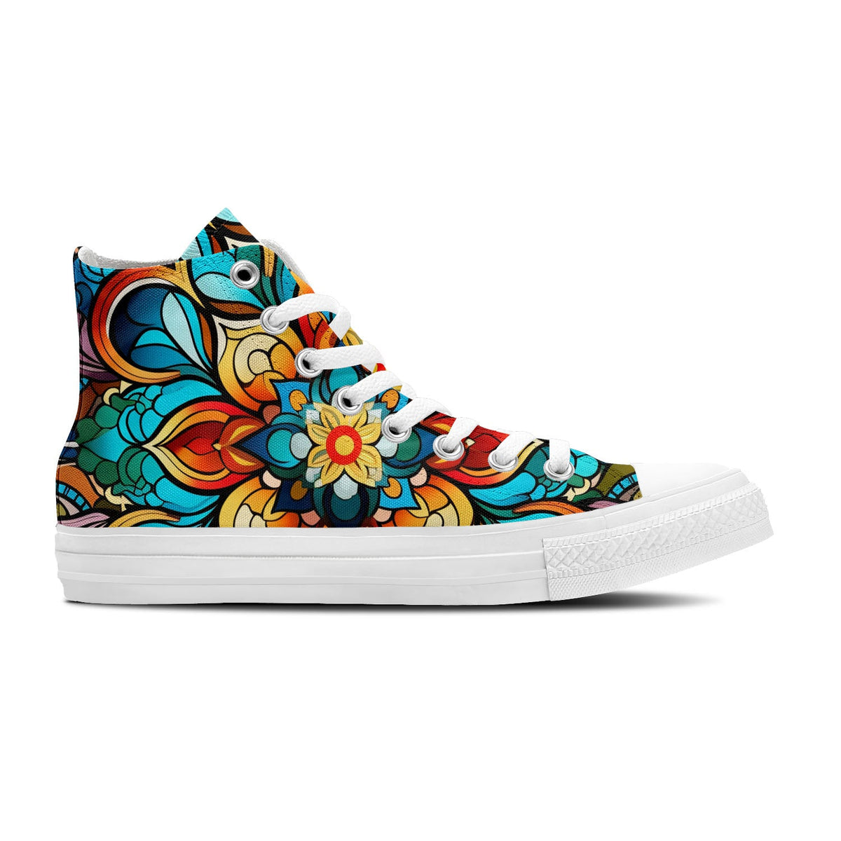 Pasos hacia un oasis exuberante: Un viaje a través de la belleza de Marruecos con zapatillas de lona de media caña-inspiradas en el color azul