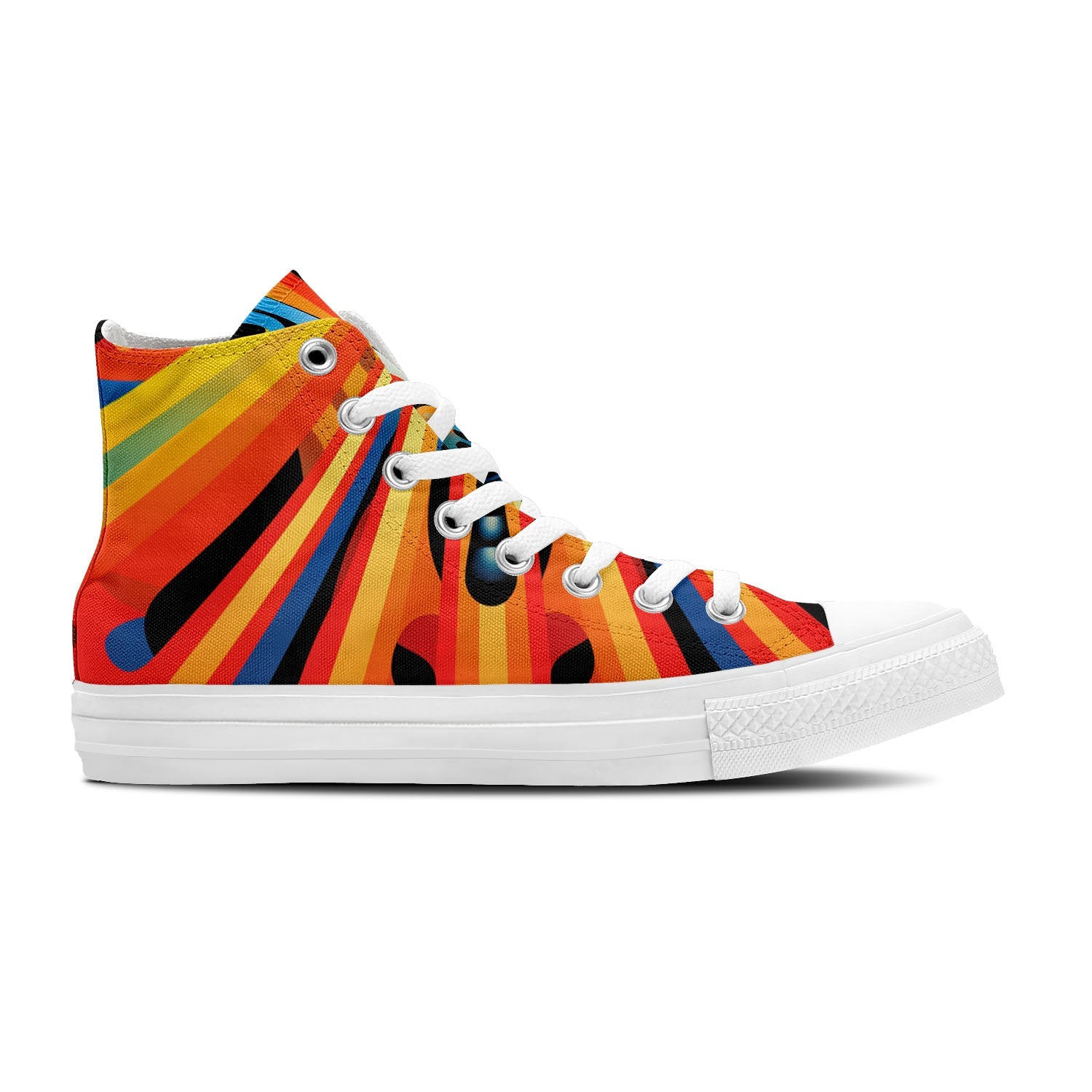 Ballet Mariposa: Zapatillas unisex de media caña de lona -Baila con elegancia artística con diseños de mariposas Op Art para hombres y mujeres