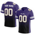 custom authentic gradient fashion football jersey purple-black-white mesh