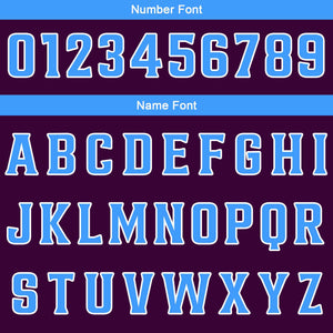 Uniforme de baloncesto personalizado rosa y azul con tu logotipo-nombre y número impresos