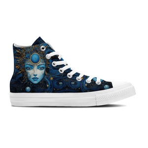 Realza tu estilo con zapatillas de lona de media caña para hombre y mujer