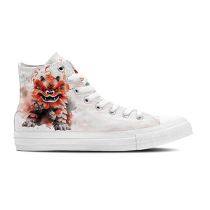 Resalta tu estilo con las zapatillas de lona de media caña para hombre y mujer Lion