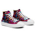 Resalta tu estilo con las zapatillas de lona de caña media Skeleton para hombre y mujer