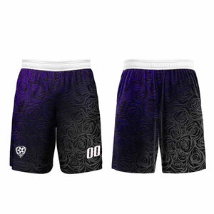 Conjunto personalizado de camiseta de uniforme morado y plateado para niños y adultos