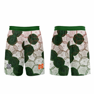 Conjunto personalizado de camiseta de uniforme verde oscuro y rojo para niños y adultos
