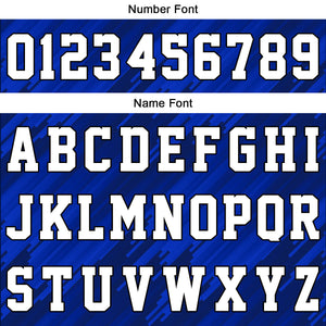 Uniforme de baloncesto azul marino personalizado con su logotipo-nombre y número impresos