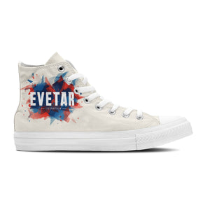 Resalta tu estilo con zapatillas de lona de media caña con estampado de grafiti para hombre y mujer