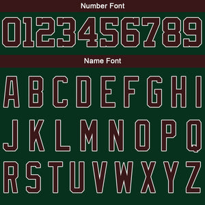 Chaqueta universitaria personalizada estilo Letterman para hombres-mujeres y jóvenes-color verde y blanco