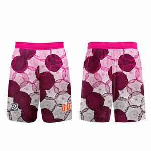 Conjunto personalizado de camiseta de uniforme morado oscuro y rosa para niños y adultos