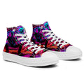 Resalta tu estilo con las zapatillas de lona de caña media Skeleton para hombre y mujer