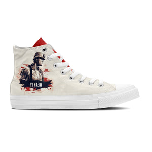 Realza tu estilo con zapatillas de lona de media caña para hombre y mujer