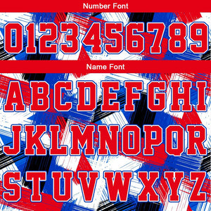 Uniforme de baloncesto personalizado en rojo real con su logotipo-nombre y número impresos