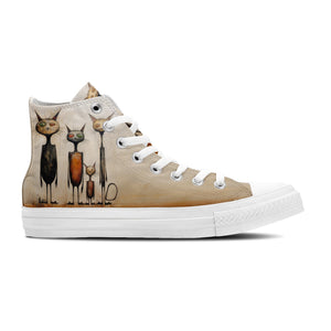 Resalta tu estilo con las zapatillas de lona de media caña para hombre y mujer Cat