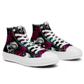 Resalta tu estilo con las zapatillas de lona de caña media Skeleton para hombre y mujer
