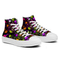 Resalta tu estilo con las zapatillas de lona de caña media Skeleton para hombre y mujer