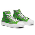 Resalta tu estilo con las zapatillas de lona de caña media Skeleton para hombre y mujer