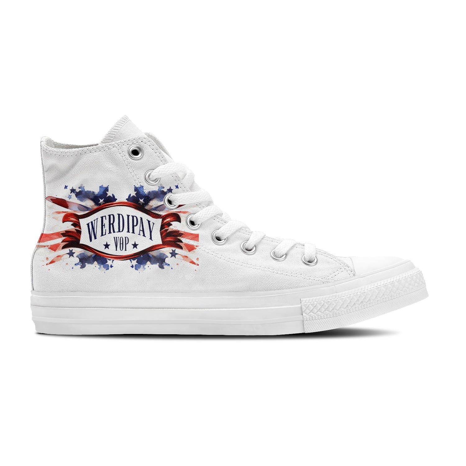 Resalta tu estilo con zapatillas de lona de media caña con estampado de grafiti para hombre y mujer