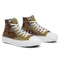 Resalta tu estilo con las zapatillas de lona de caña media Skeleton para hombre y mujer