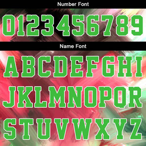 Custom Green Red Basketball Jersey Uniform Suit Printed Your Logo Name Number