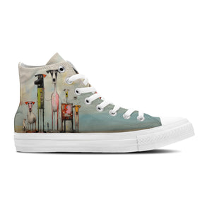 Resalta tu estilo con las zapatillas de lona de media caña para hombre y mujer Dog