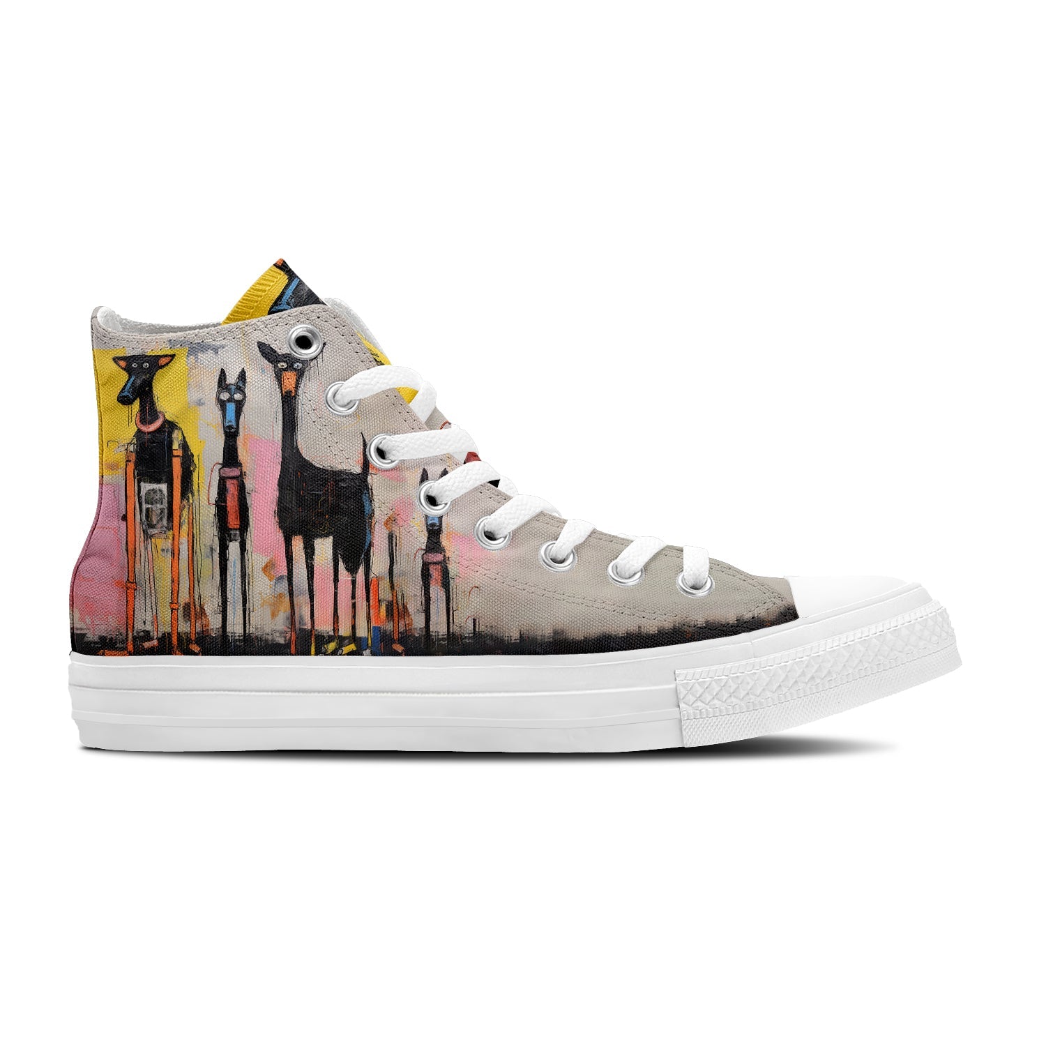 Resalta tu estilo con las zapatillas de lona de media caña para hombre y mujer Dog