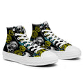 Resalta tu estilo con las zapatillas de lona de caña media Skeleton para hombre y mujer