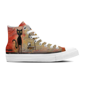 Resalta tu estilo con las zapatillas de lona de media caña para hombre y mujer Cat