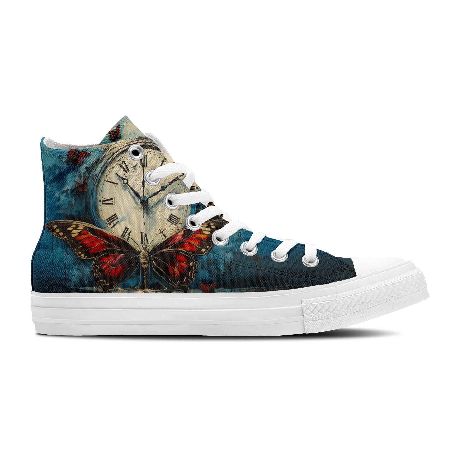 Resalta tu estilo con zapatillas de lona de media caña para hombre y mujer Reloj