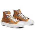 Resalta tu estilo con las zapatillas de lona de caña media Skeleton para hombre y mujer