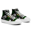 Resalta tu estilo con las zapatillas de lona de caña media Skeleton para hombre y mujer