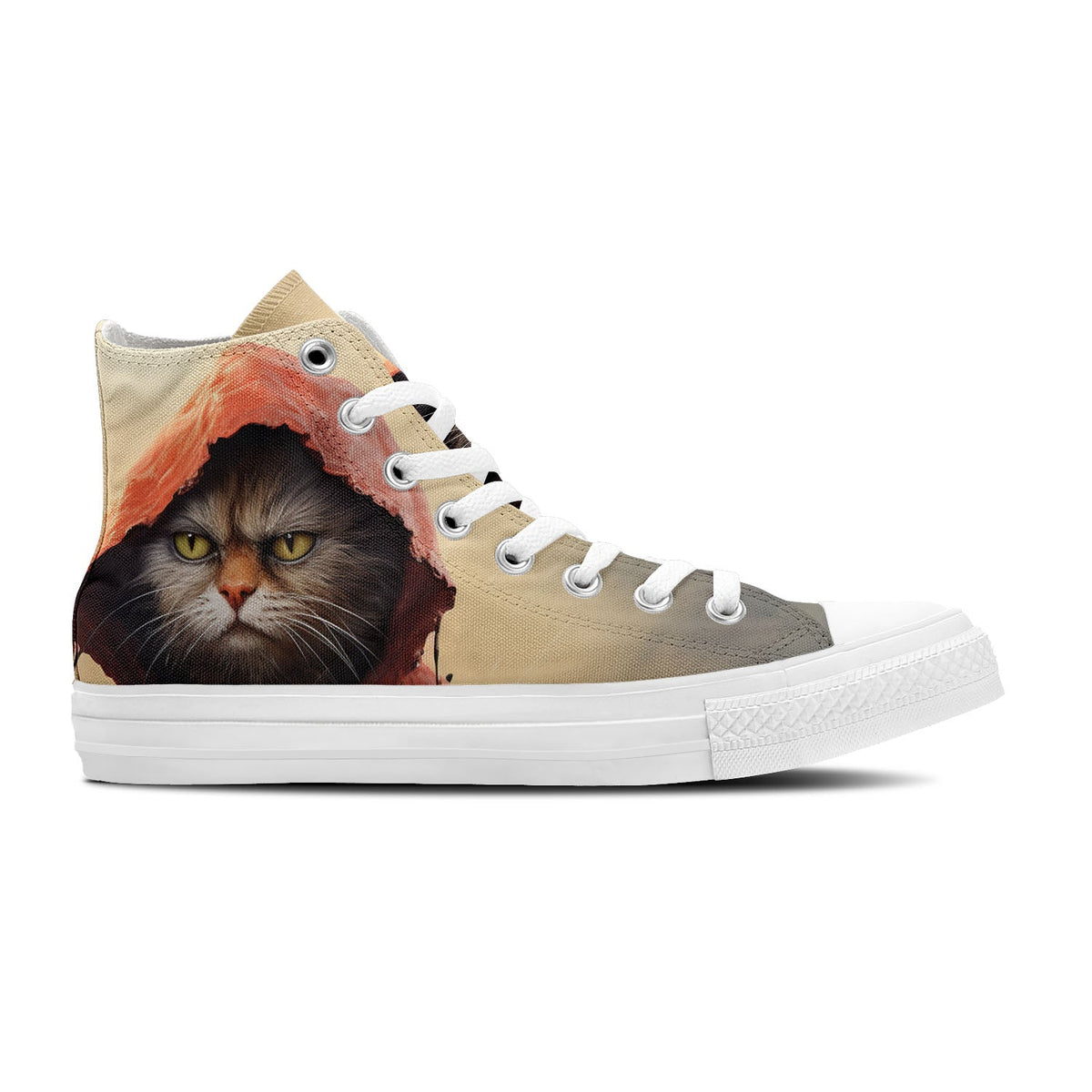 Estilo felino moderno para hombres y mujeres: realza tu estilo con zapatillas de lona de media caña
