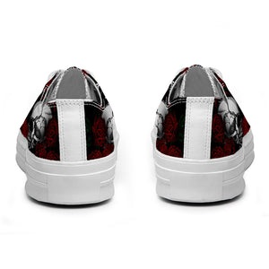 Resalta tu estilo con las zapatillas bajas de lona Skeleton para hombre y mujer