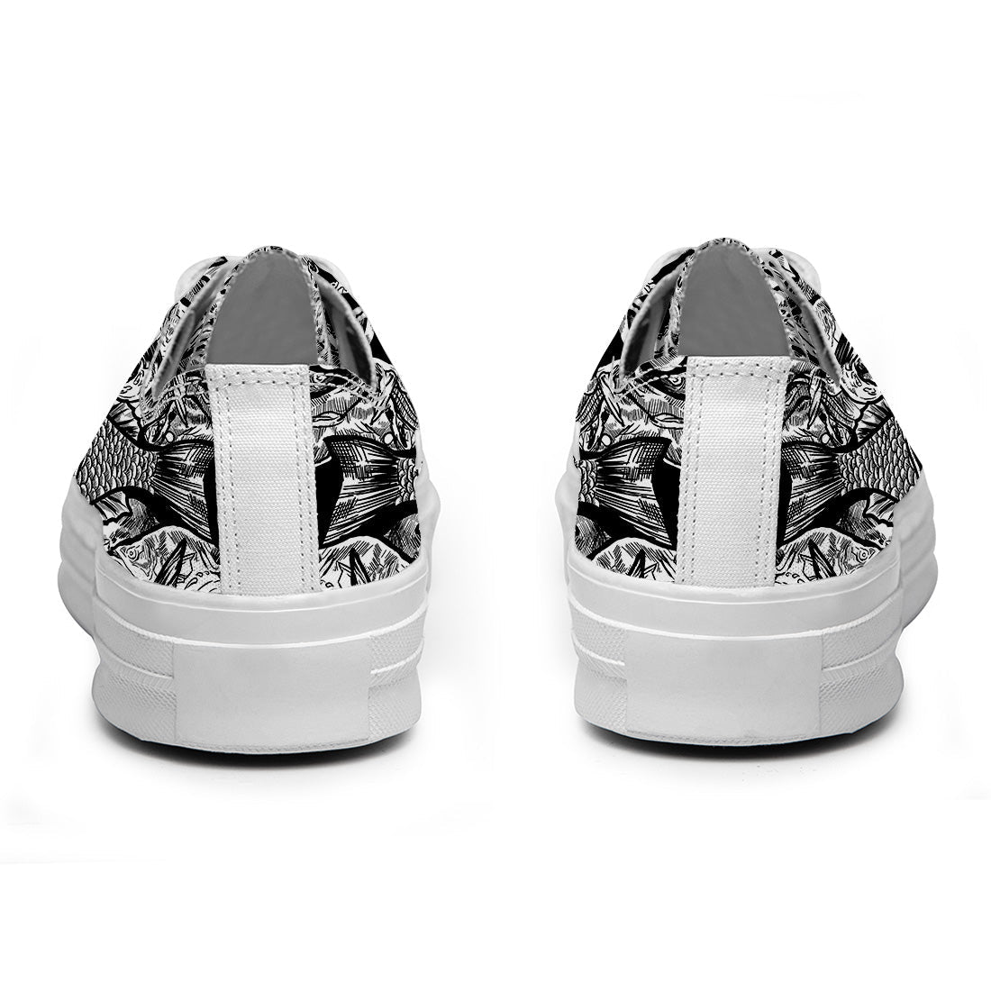 Resalta tu estilo con las zapatillas bajas de lona Fish para hombre y mujer