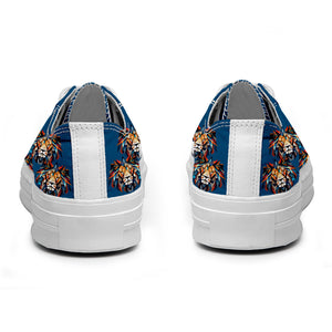 Resalta tu estilo con las zapatillas bajas de lona Lion para hombre y mujer