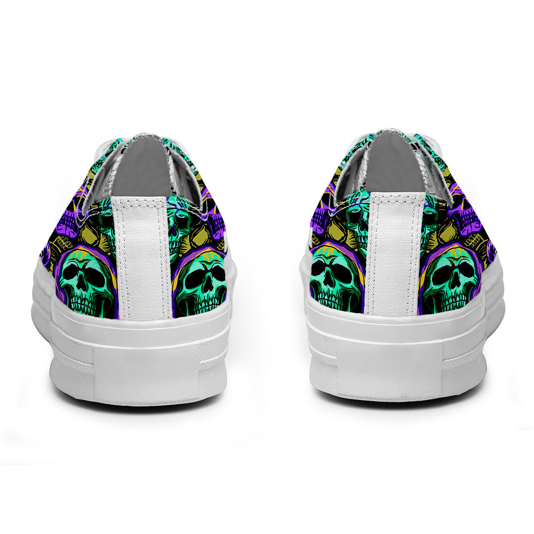 Resalta tu estilo con las zapatillas bajas de lona Skeleton para hombre y mujer