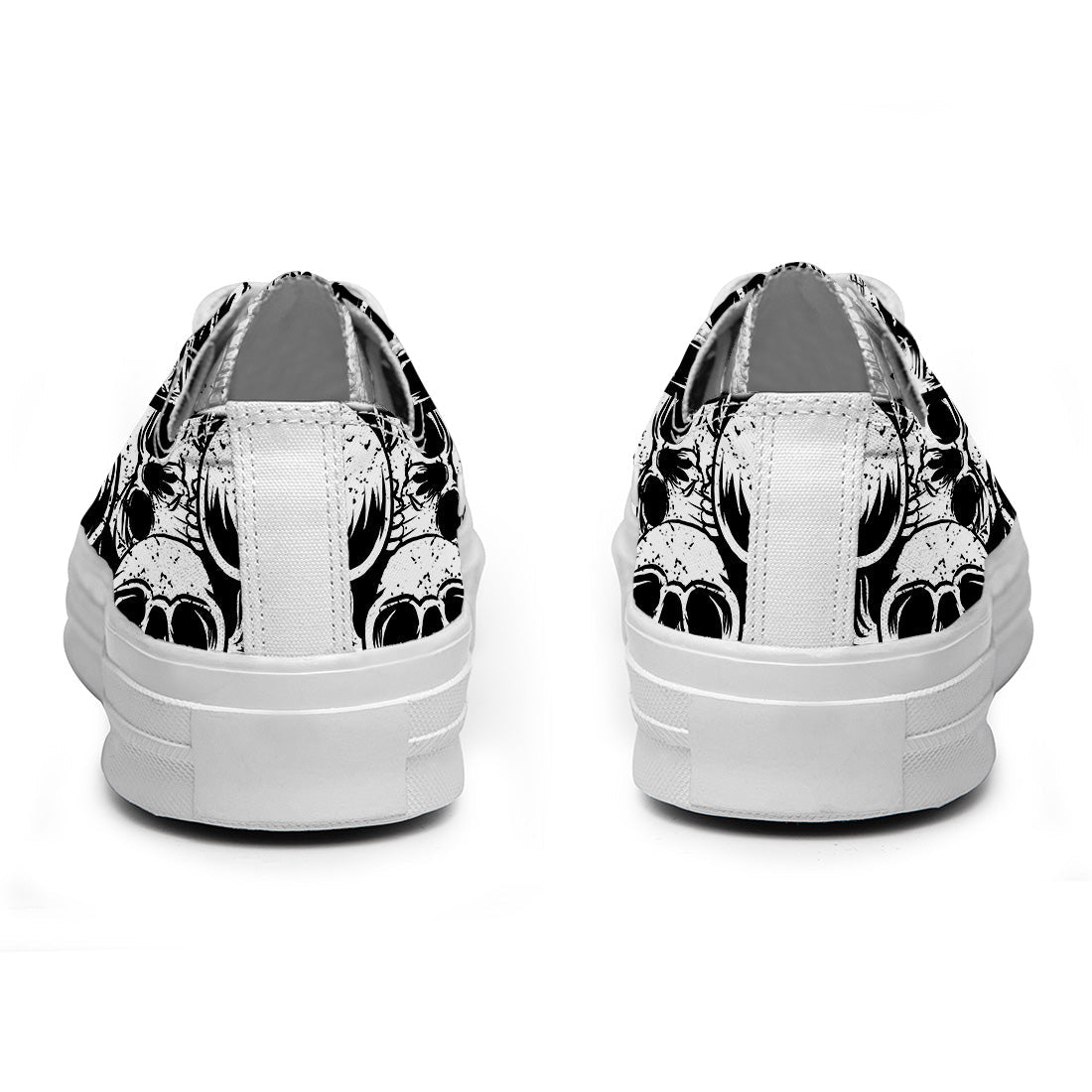 Resalta tu estilo con las zapatillas bajas de lona Skeleton para hombre y mujer