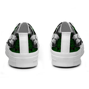 Resalta tu estilo con las zapatillas bajas de lona Skeleton para hombre y mujer