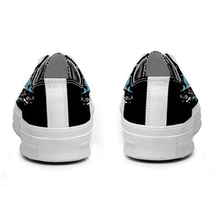 Realza tu estilo con las zapatillas bajas de lona Shark para hombre y mujer