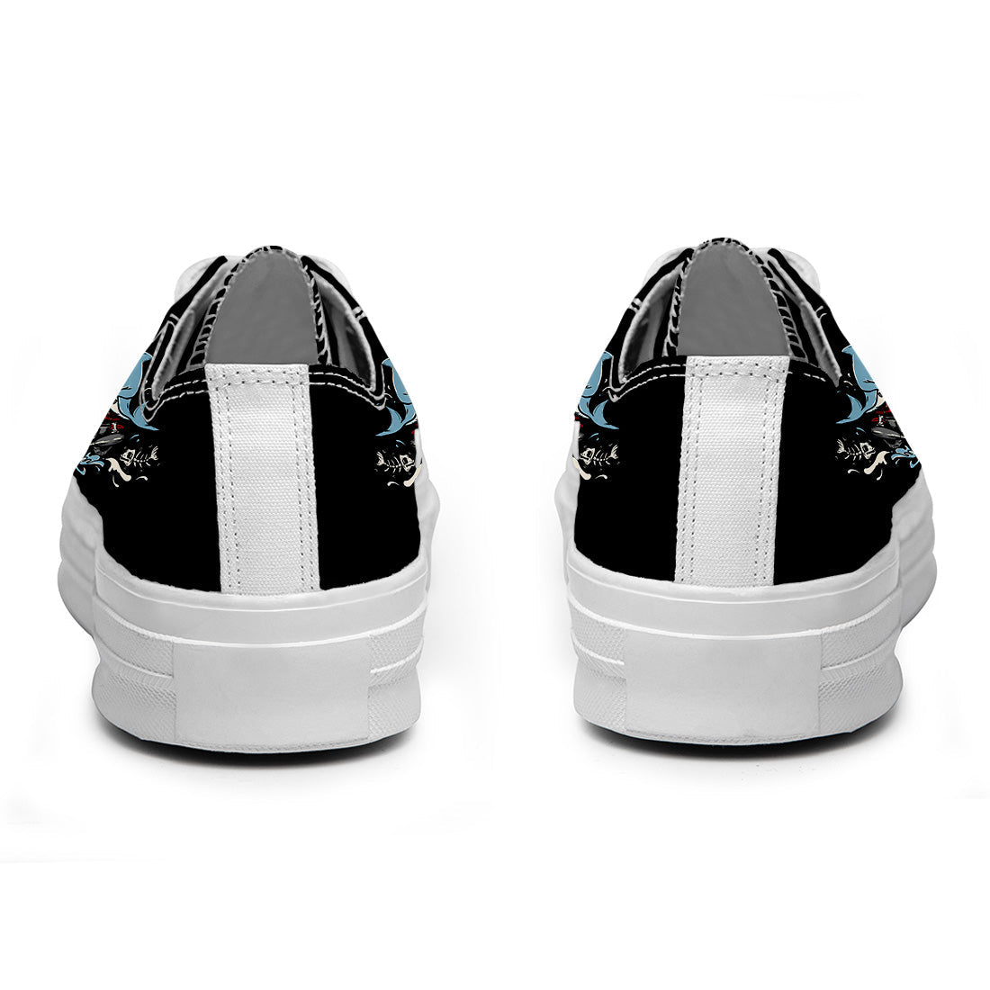 Realza tu estilo con las zapatillas bajas de lona Shark para hombre y mujer