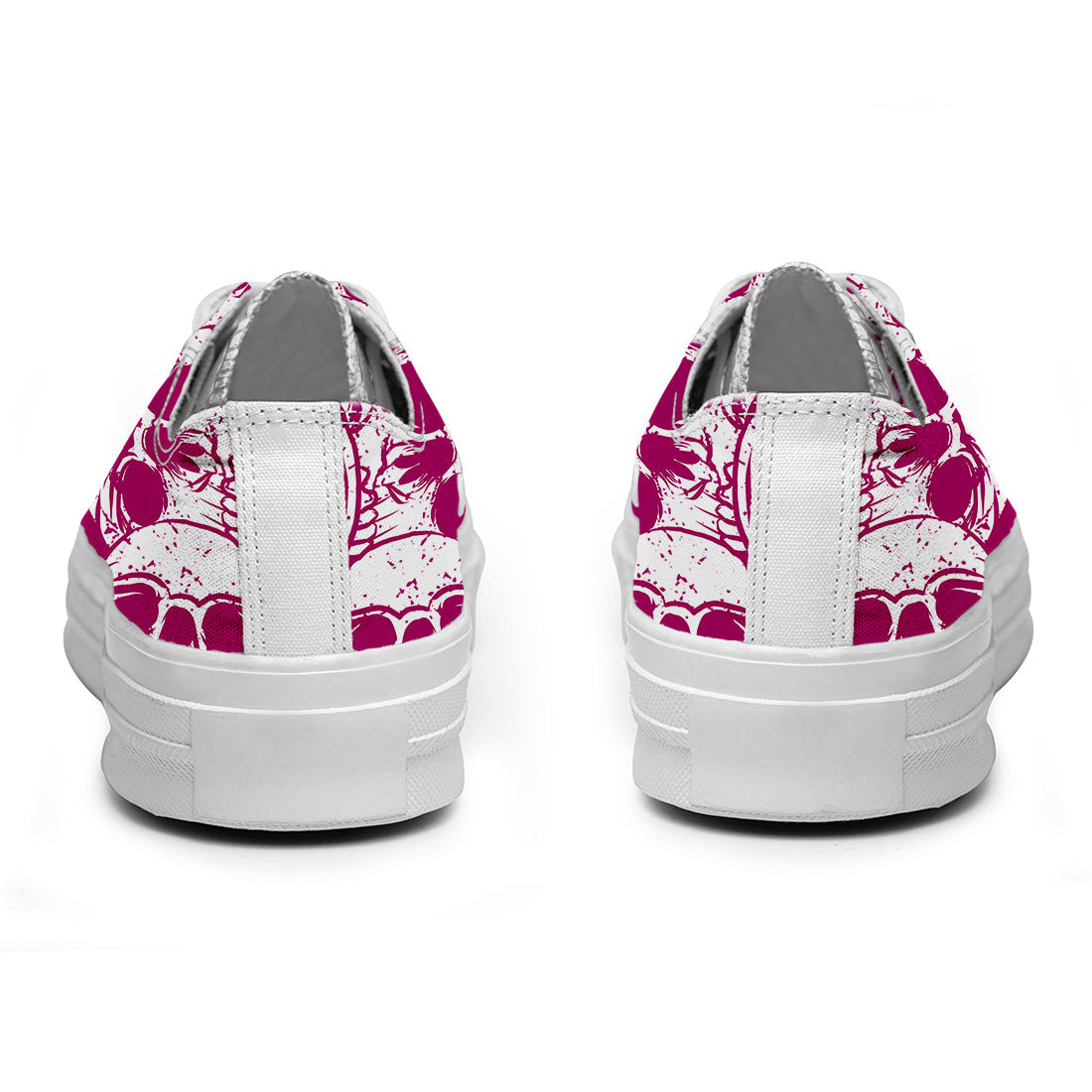 Resalta tu estilo con las zapatillas bajas de lona Skeleton para hombre y mujer
