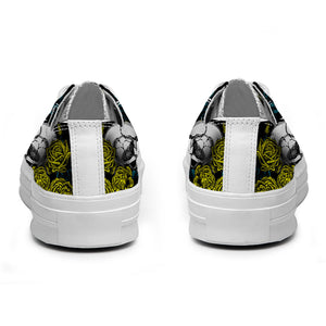 Resalta tu estilo con las zapatillas bajas de lona Skeleton para hombre y mujer