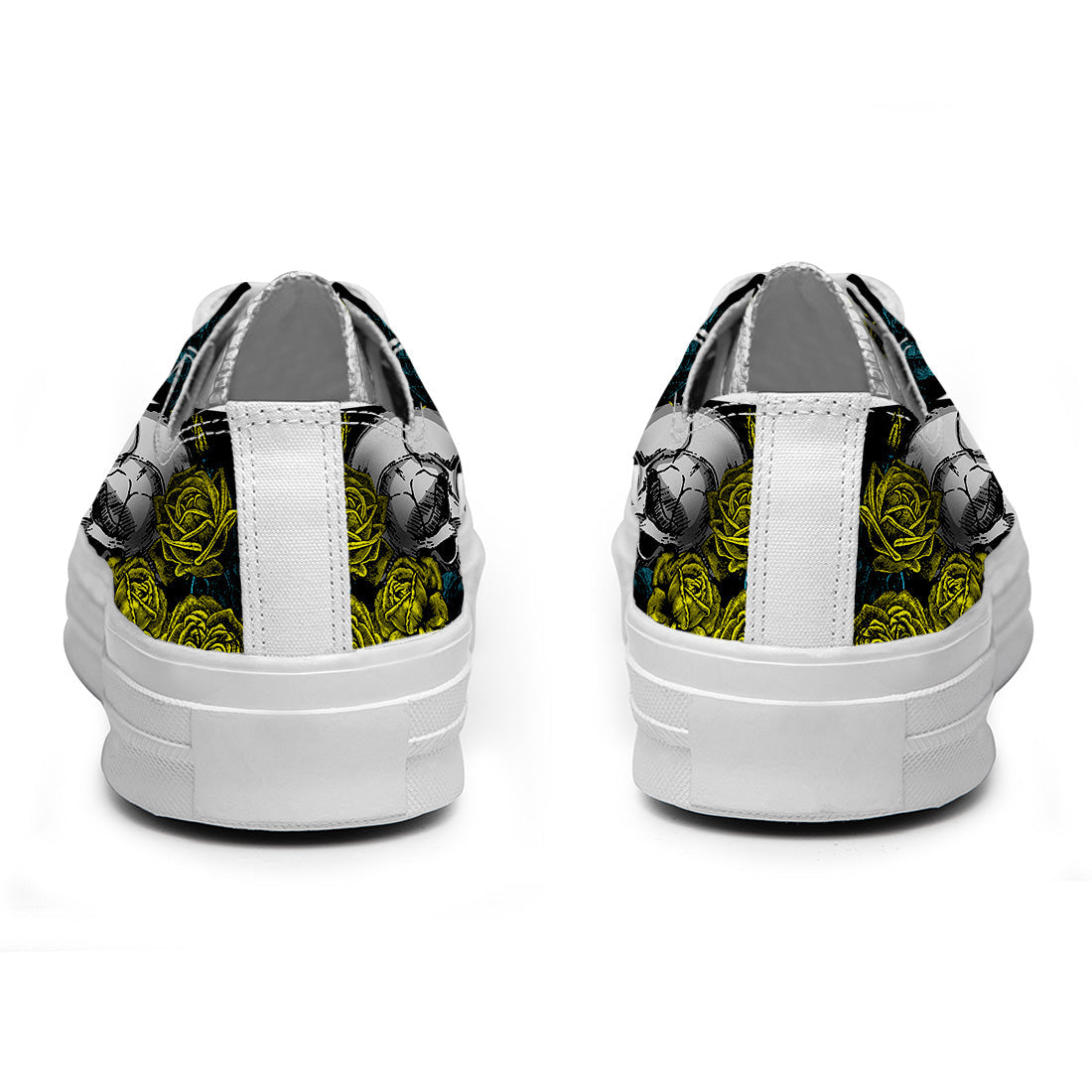 Resalta tu estilo con las zapatillas bajas de lona Skeleton para hombre y mujer