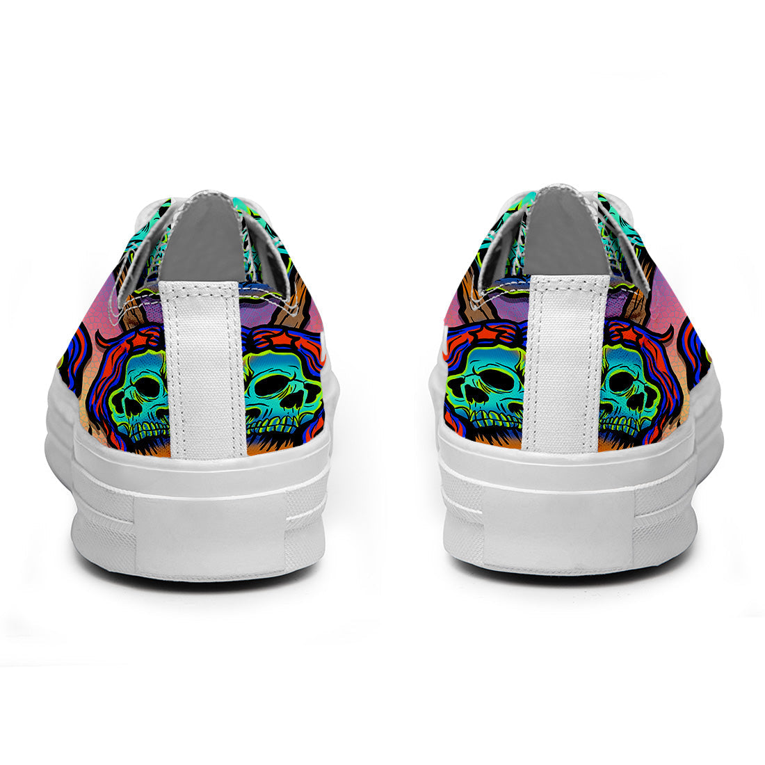 Resalta tu estilo con las zapatillas bajas de lona Skeleton para hombre y mujer
