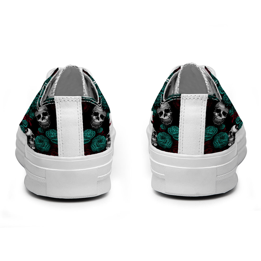 Resalta tu estilo con las zapatillas bajas de lona Skeleton para hombre y mujer
