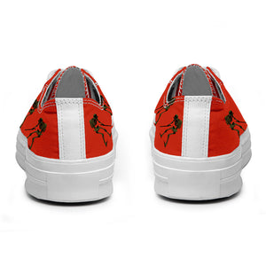 Resalta tu estilo con las zapatillas bajas de lona Skeleton para hombre y mujer