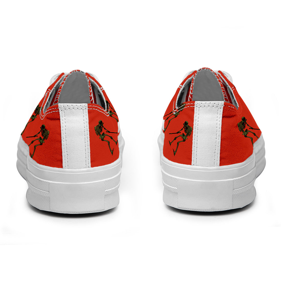 Resalta tu estilo con las zapatillas bajas de lona Skeleton para hombre y mujer