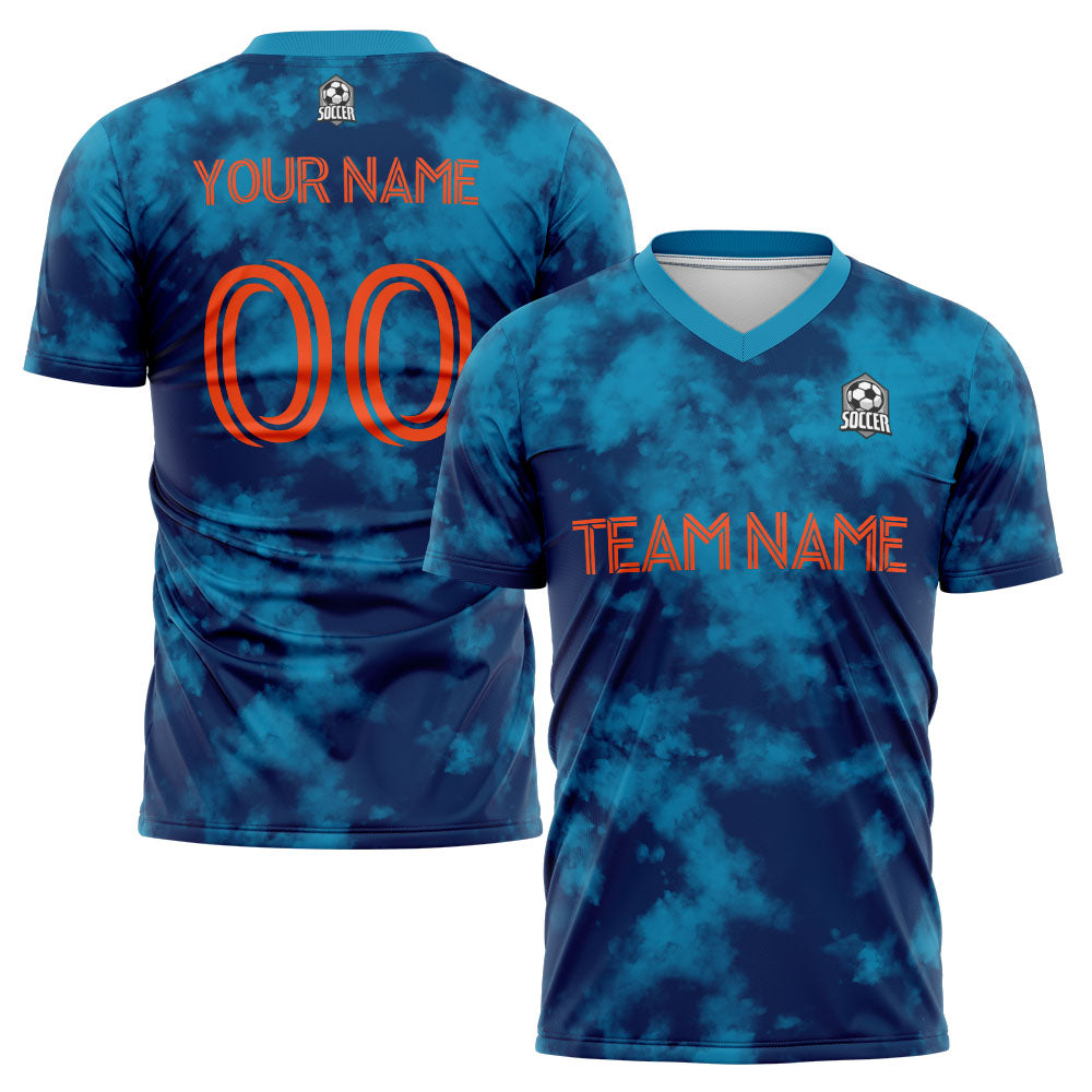 custom soccer uniform jersey kids adults personalized set jersey shirt blue