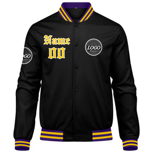 Chaqueta universitaria personalizada estilo Letterman para hombres-mujeres y jóvenes-color amarillo